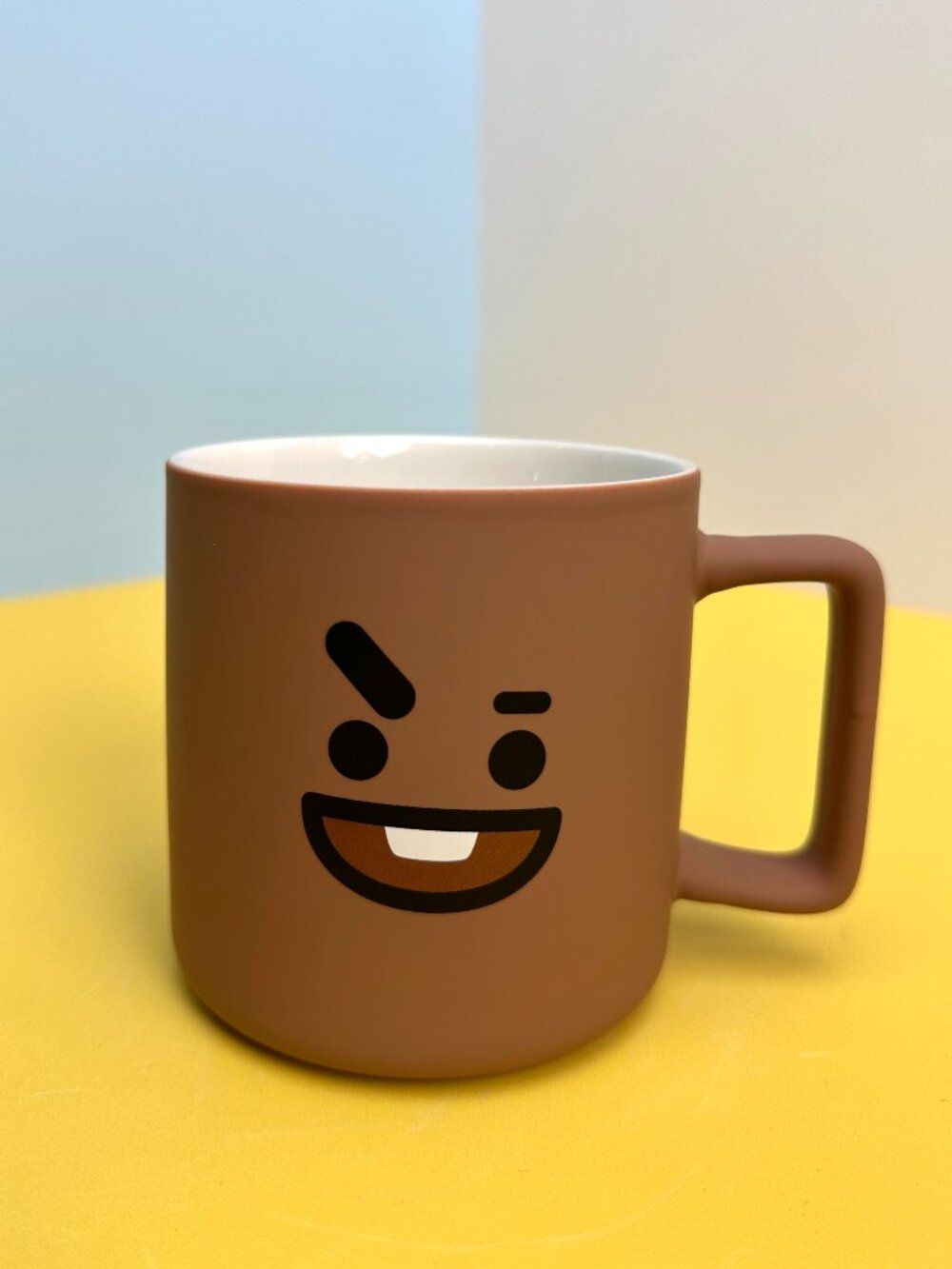 Brown Kawaii Character Ceramic Mug – Brand New